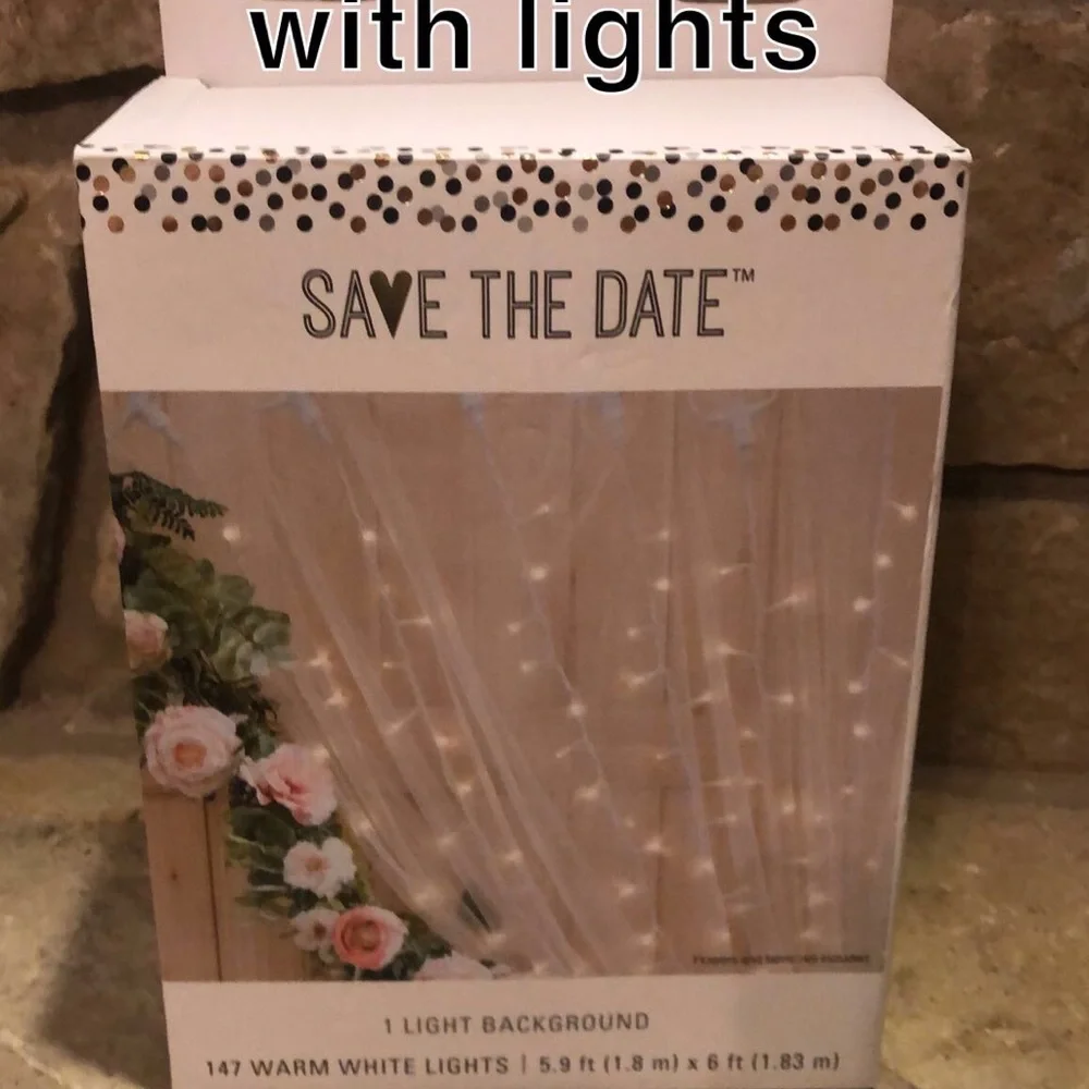Photo Backdrop with Lights